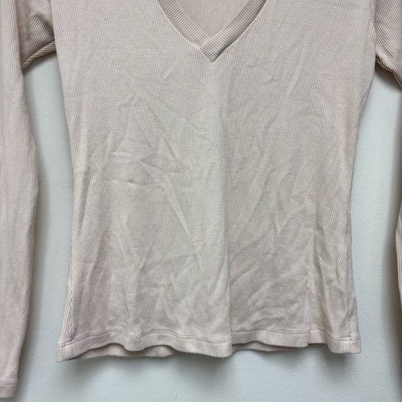 LNA Niamh Point Collar Rib Knit Top - Picture 8 of 11